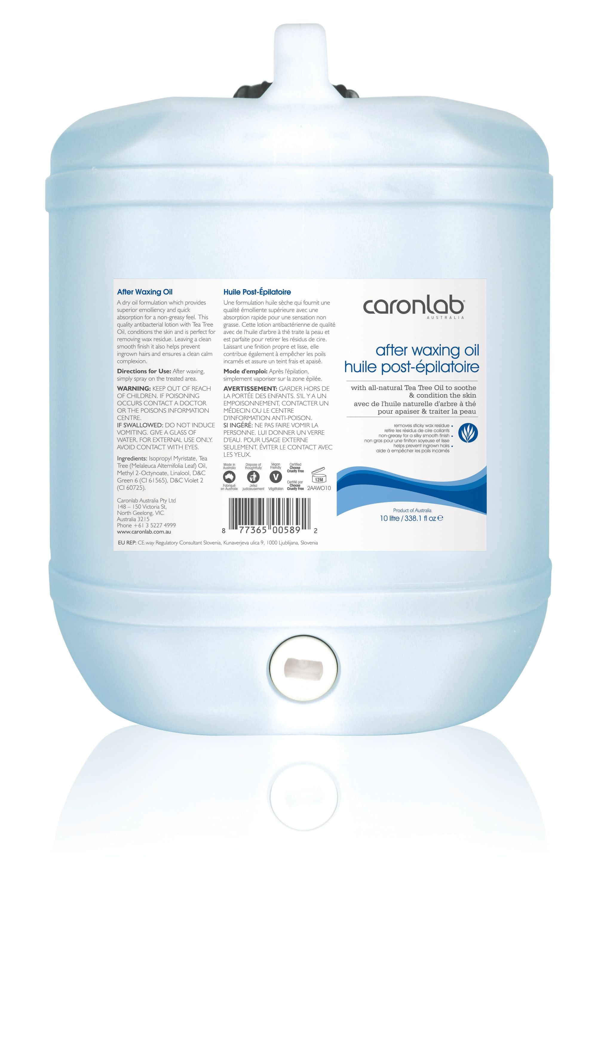 Caronlab After Waxing Oil - Tea Tree Bulk 10 lt [DEL]