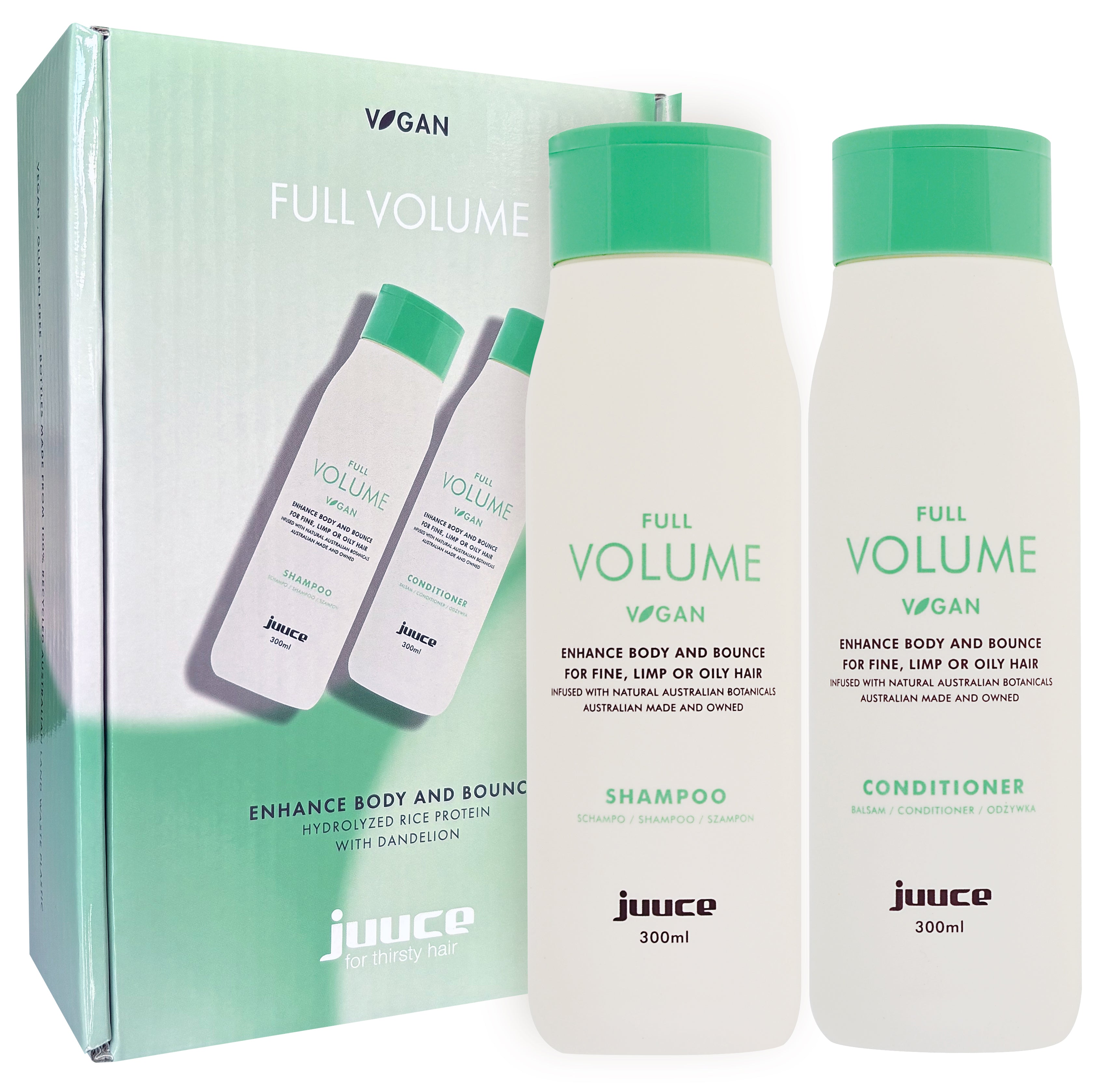 Juuce Full Volume Shampoo & Conditioner 300ml Duo