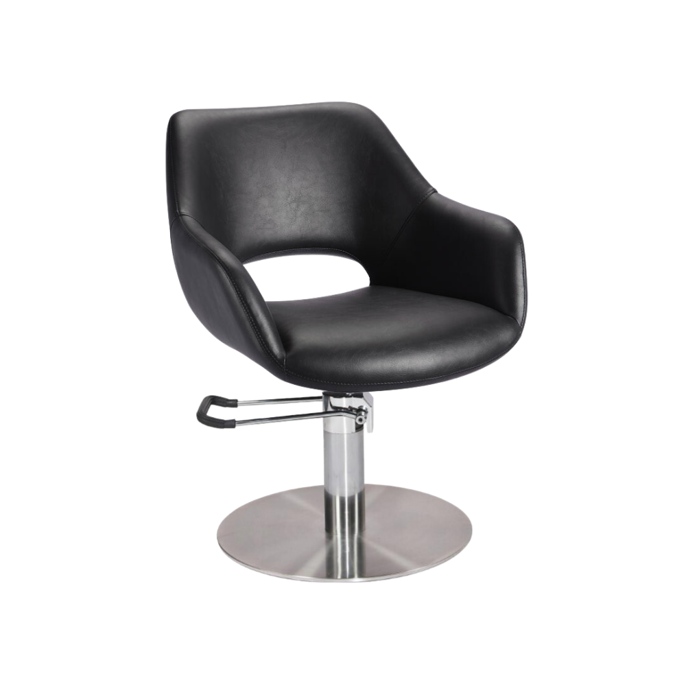 KSHE Bridget Styling Chair BLACK - Round/Square Base