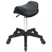 Brumby – Chrome Base - (Black Upholstery) With CLICK'NCLEAN Castors
