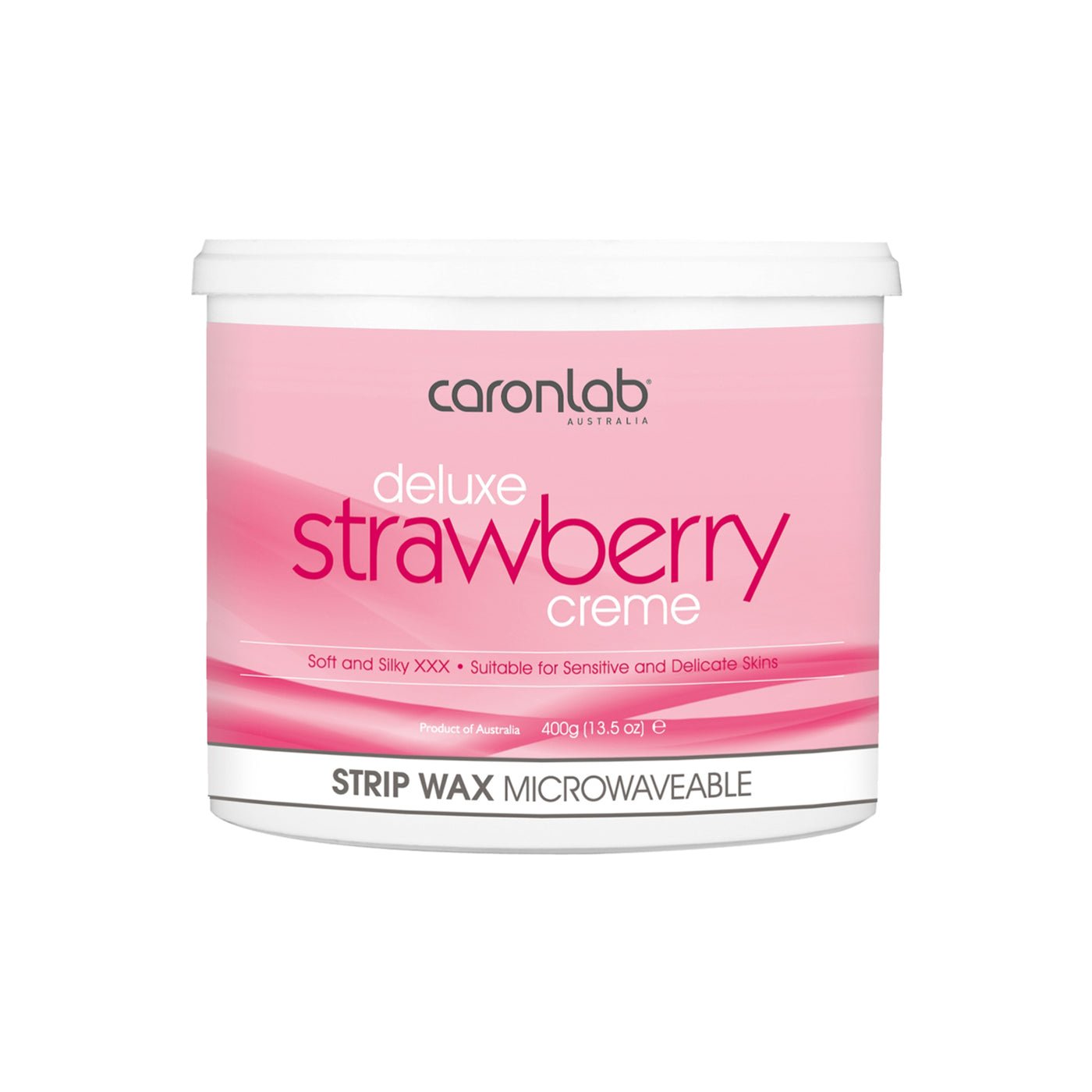 Caronlab Strawberry Creme Strip Wax Microwaveable 400g