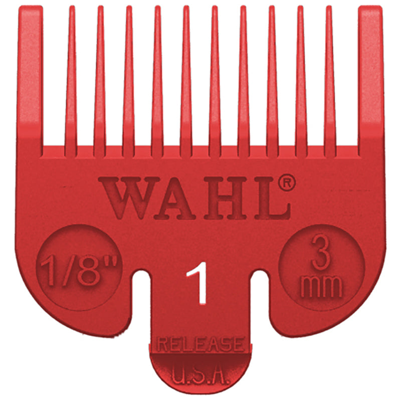 Wahl #1 Plastic Tab Attachment Comb 1/8" Red