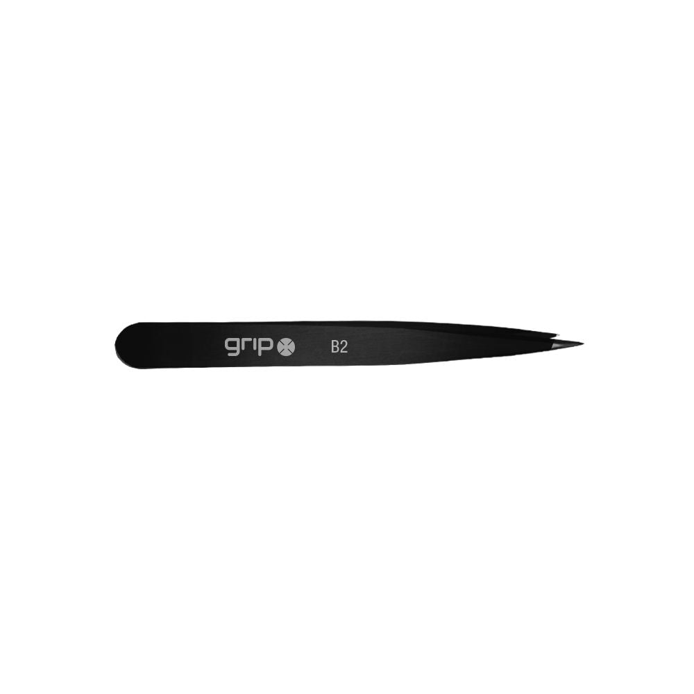 GRIP TWEEZER POINTED TIP MATTE BLACK