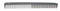 Leader Carbon #283 X-Long Cutting Comb Wide Teeth - 223mm
