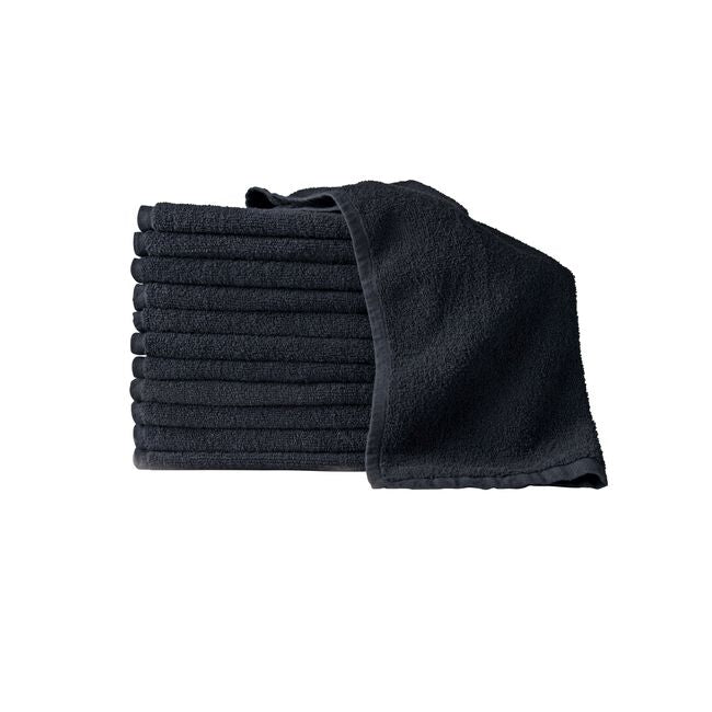 PROTEX BLEACH GUARD LEGACY 9pk 100% COTTON TOWELS - Black
