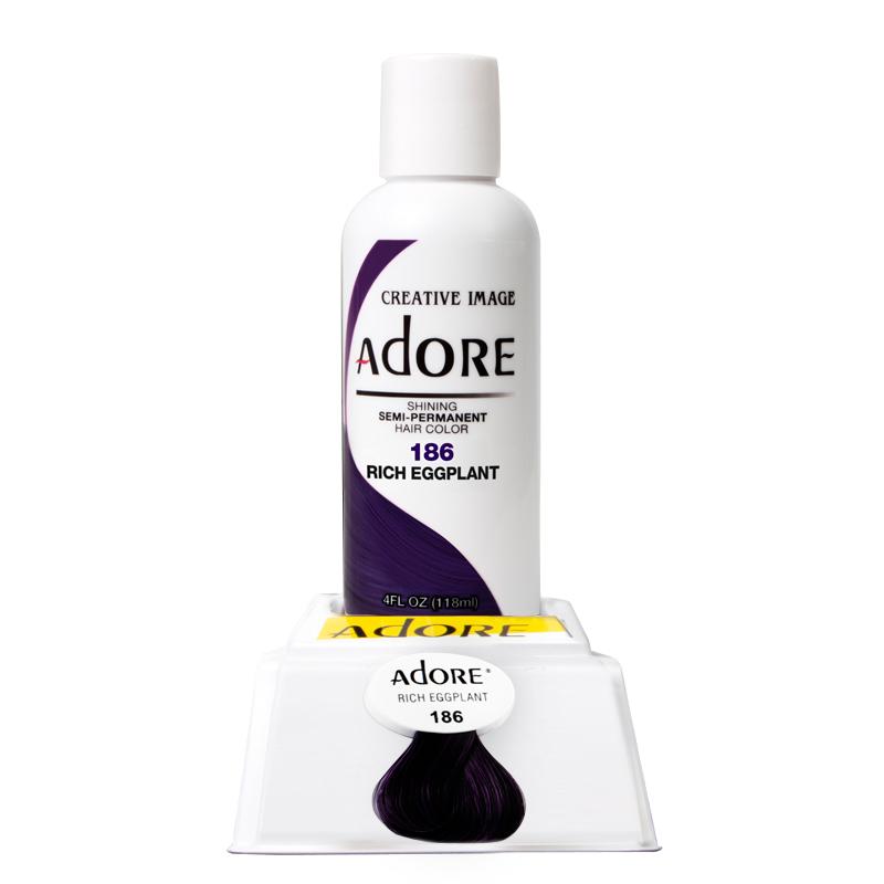 Adore Semi Permanent Hair Color - Rich Eggplant - 186