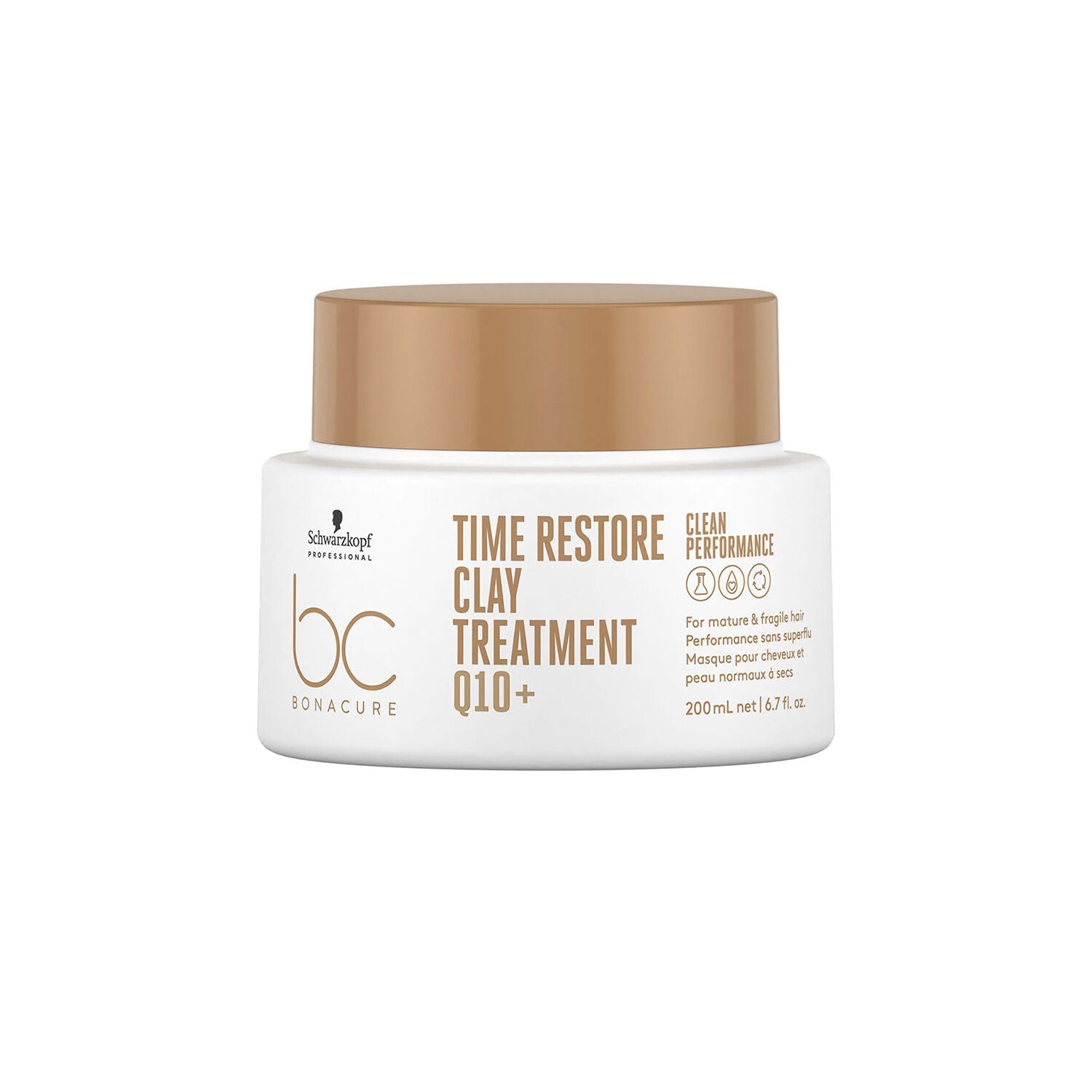 Schwarzkopf BC Q10 TIME RESTORE TAMING CLAY TREATMENT MASK 200ml [DEL]