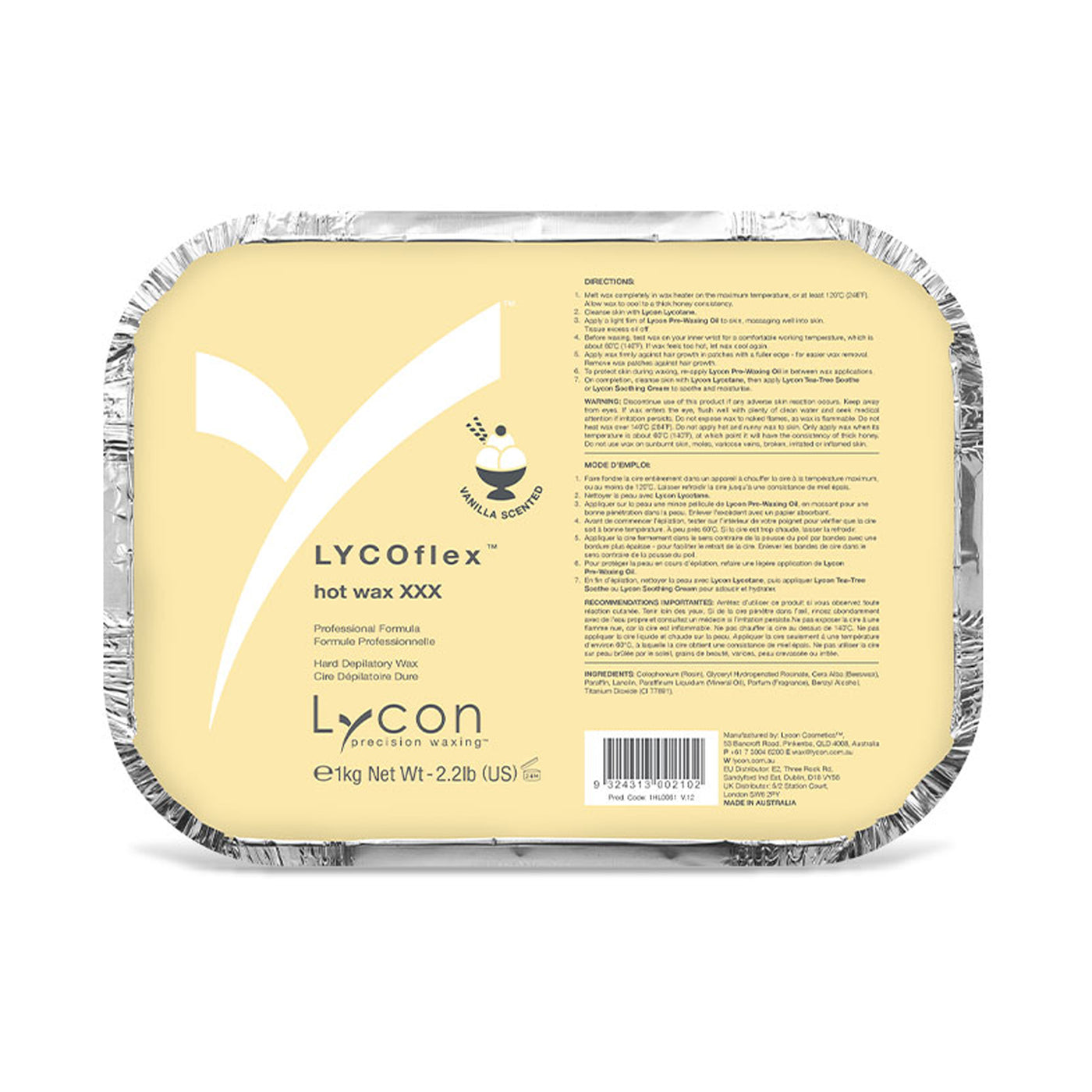 Lycon LycoFlex Vanilla Hot Wax 1kg