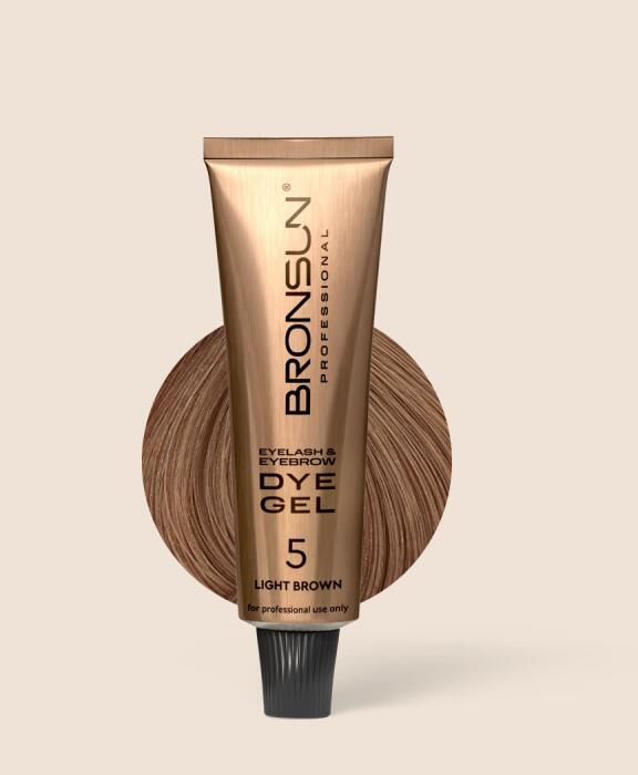 Bronsun Eyelash and Eyebrow Dye Light Brown #5 15 ml
