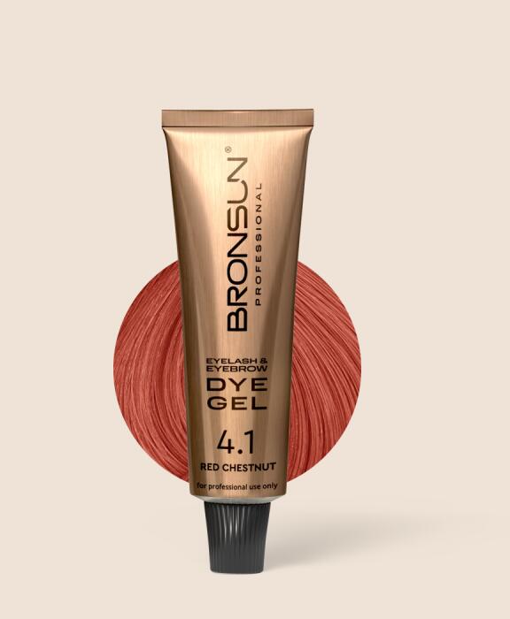 Bronsun Eyelash and Eyebrow Dye Red Chestnut #4.1 15 ml