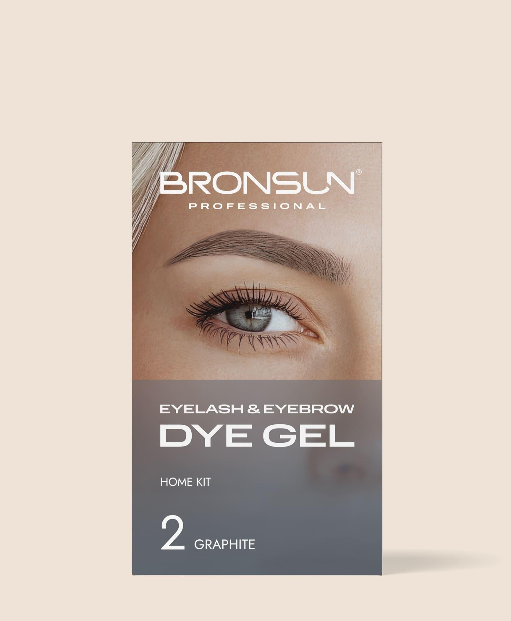 Bronsun Eyelash and Eyebrow Dye Trial Kit graphite #2