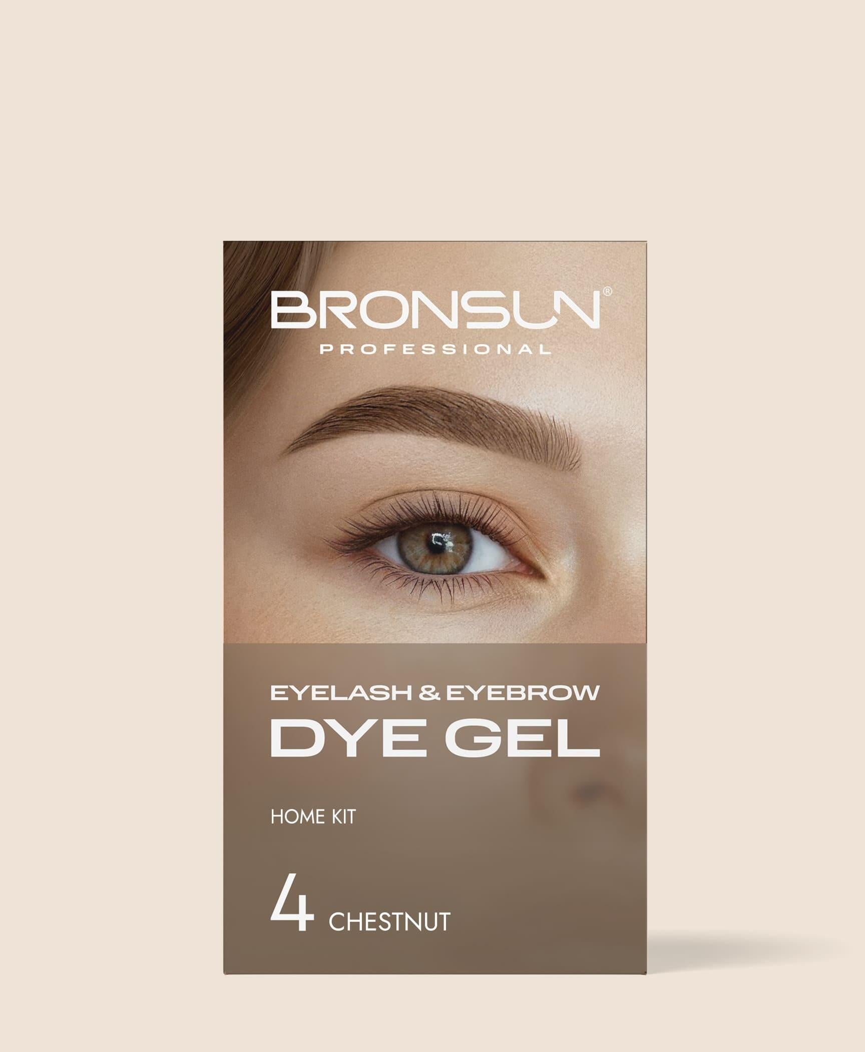 Bronsun Eyelash and Eyebrow Dye Trial Kit Chestnut #4