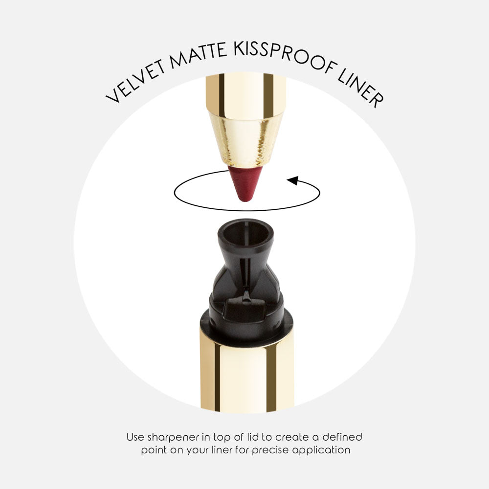 Mirenesse All Day Velvet Matte Kissproof Lip Liner 0.4g