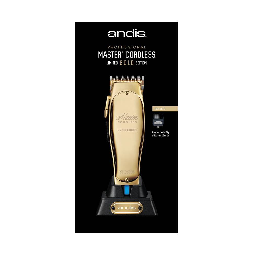 Andis Master Cordless Limited Edition Gold Clipper