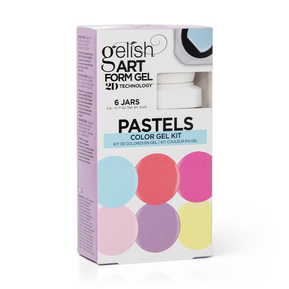 Gelish Art Form Gel 2D Technology - Pastels Color Kit 1121795 6 x 5g
