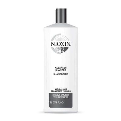 Nioxin System 2 Cleanser Shampoo for Natural Hair with Progressed Thinning 1 Litre