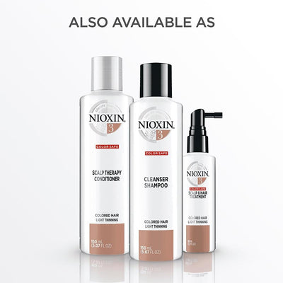 Nioxin System 3 Cleanser Shampoo for Coloured Hair with Light Thinning 300ml