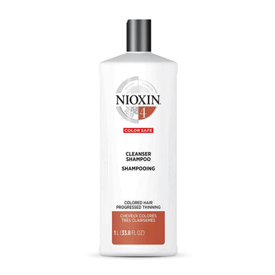 Nioxin System 4 Cleanser Shampoo for Coloured Hair with Progressed Thinning 1 Litre