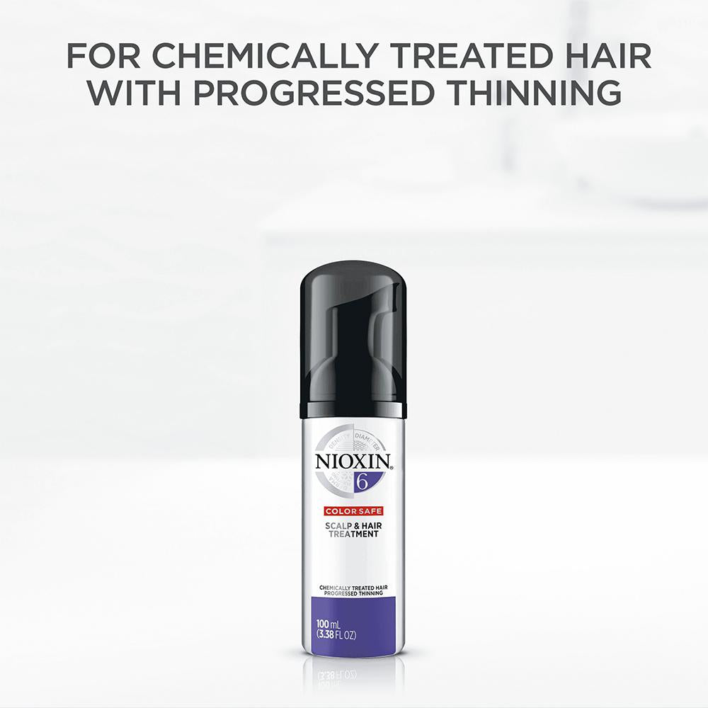 Nioxin System 6 Scalp & Hair Treatment for Chemically Treated Hair with Progressed Thinning 100ml
