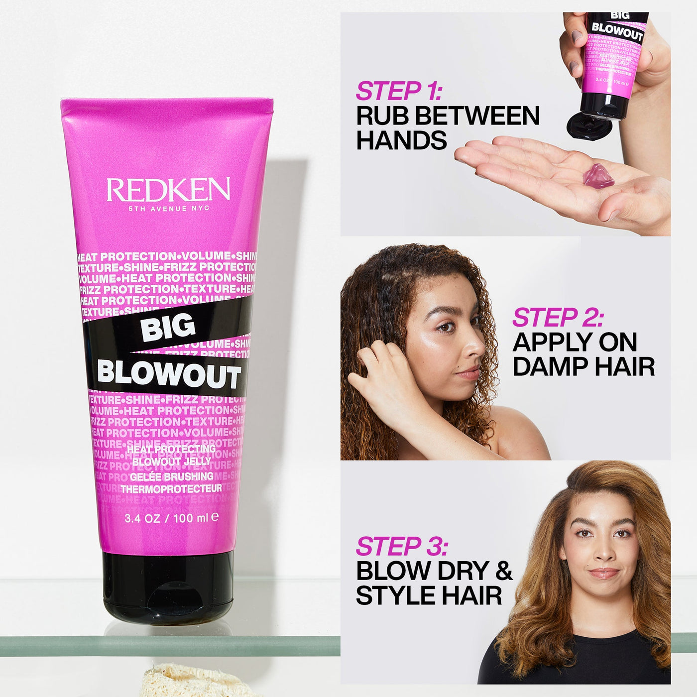 Redken Big Blowout Heat Protecting Jelly 100ml