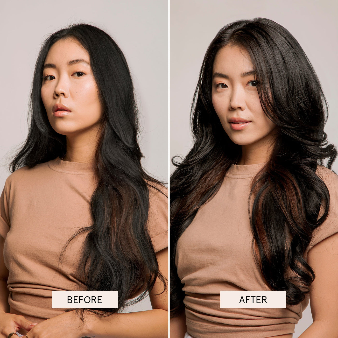 BondiBoost Thickening Therapy Shampoo (500ml) before and after use