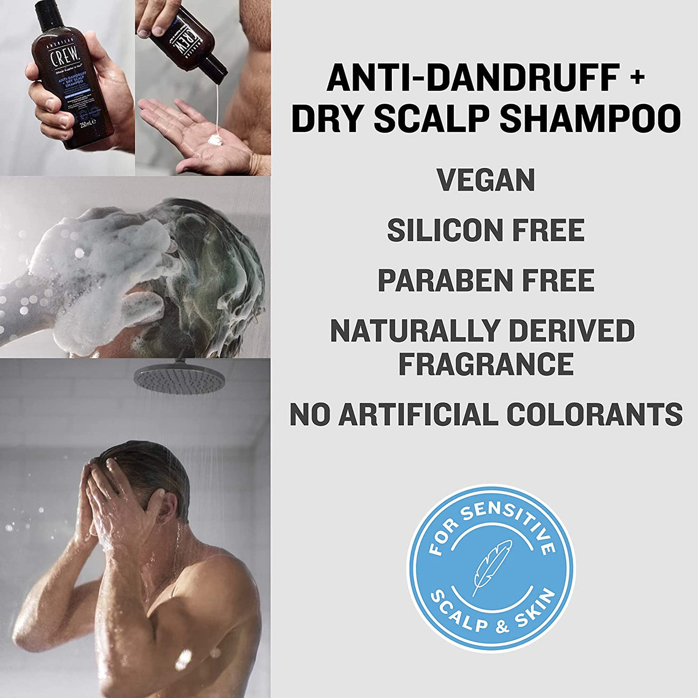 American Crew Anti-Dandruff + Dry Scalp Shampoo 250ml