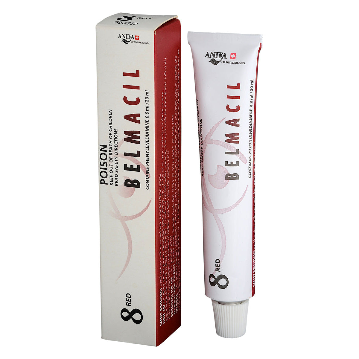 Belmacil Eyebrow & Eyelash Tint (20ml) red