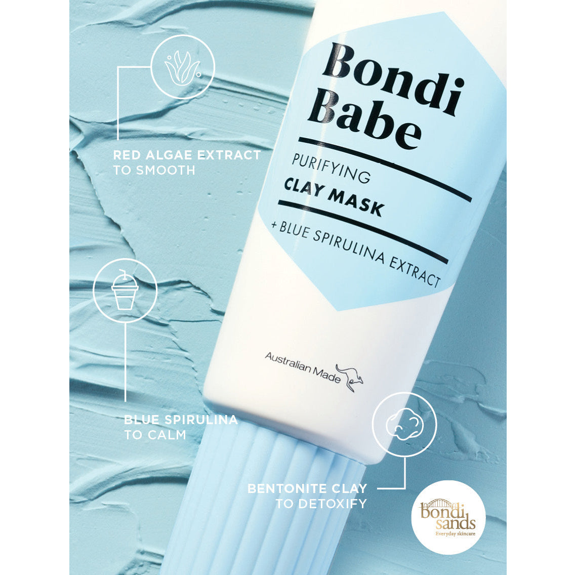 Bondi Sands Bondi Babe Clay Mask (75ml) key ingredients