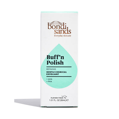 Bondi Sands Buff’ N Polish Gentle Chemical Exfoliant (30ml) packaging