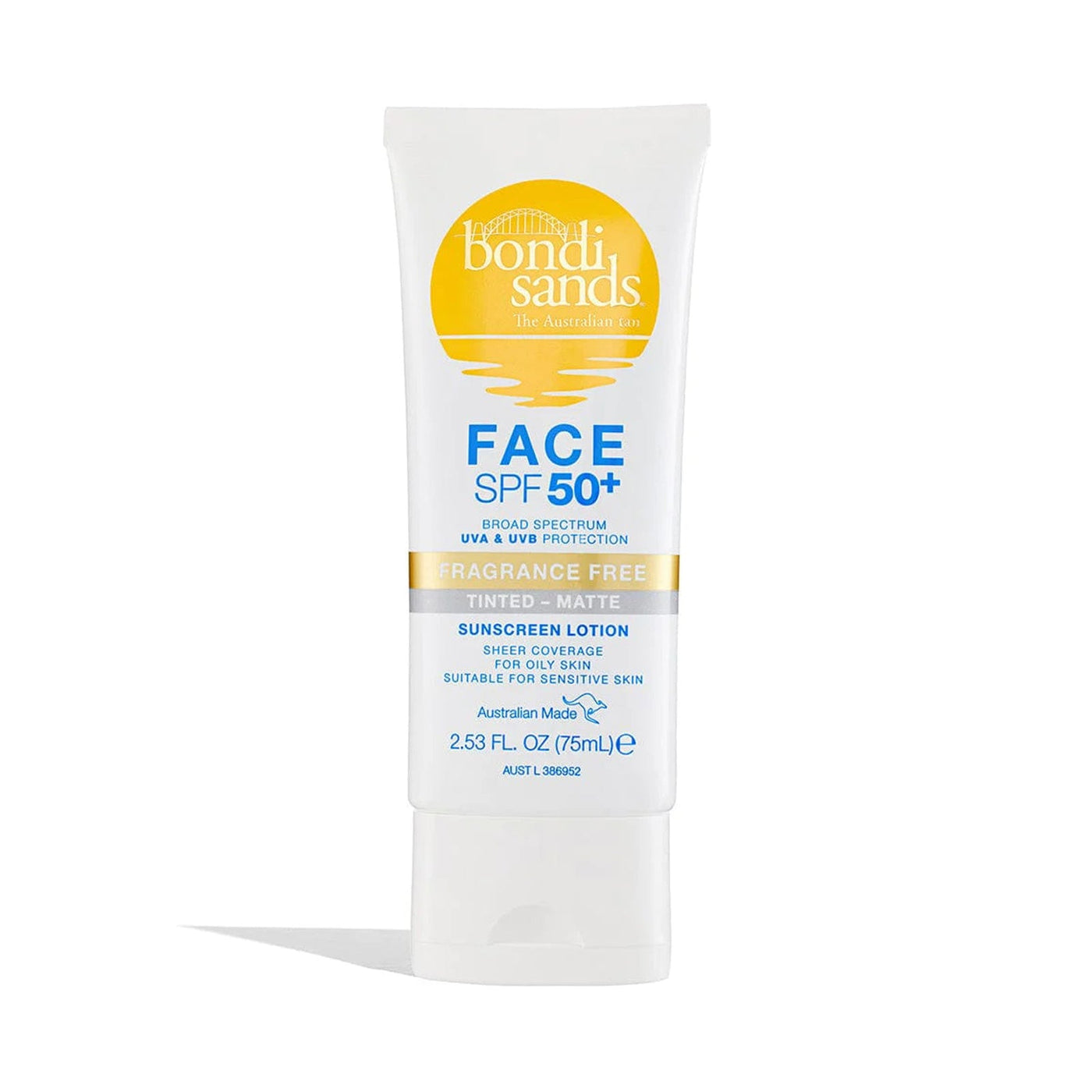 Bondi Sands SPF 50+ Fragrance Free Matte Tinted Face Lotion (75ml)