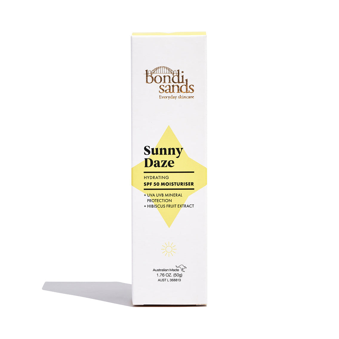 Bondi Sands Sunny Daze Spf 50 Moisturiser (50g) packaging