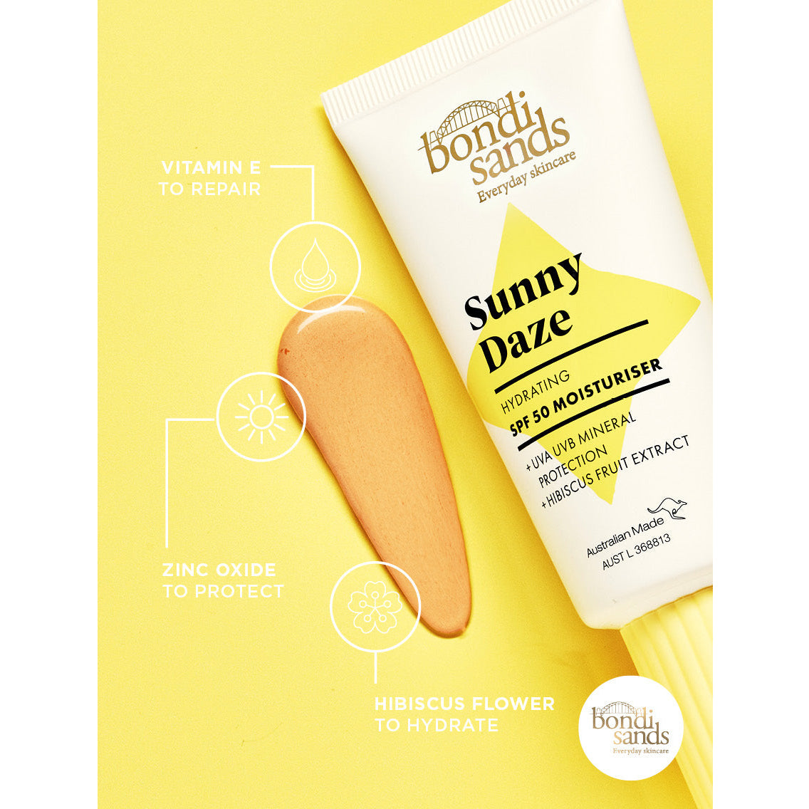 Bondi Sands Sunny Daze Spf 50 Moisturiser (50g) key ingredients