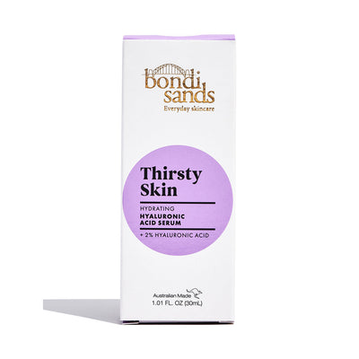 Bondi Sands Thirsty Skin Hyaluronic Acid Serum (30ml) packaging