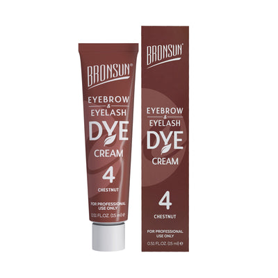 Bronsun Eyelash & Eyebrow Tint Cream Dye (15ml) Chestnut 4