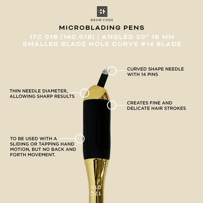 Brow Code Li Pigments Microblading Pen (10 Pack) - 18U 018 3