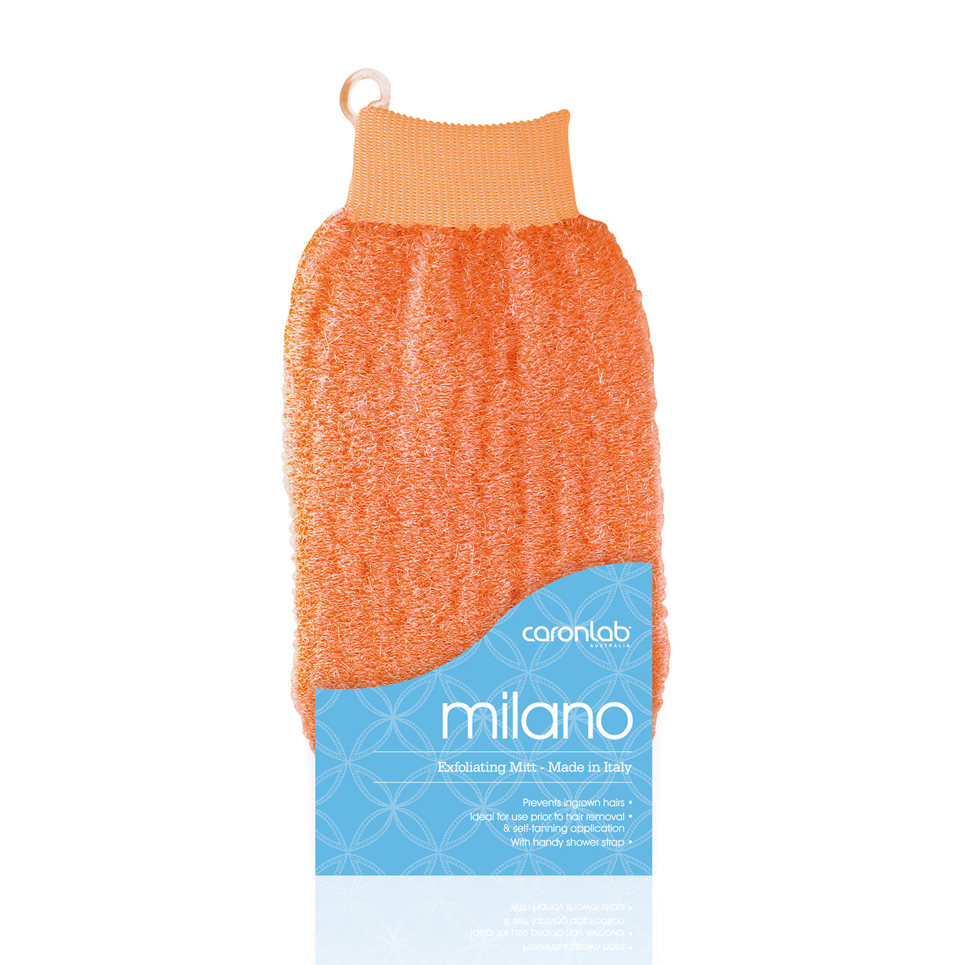 Caronlab Milano Exfoliating Massage Mitt orange