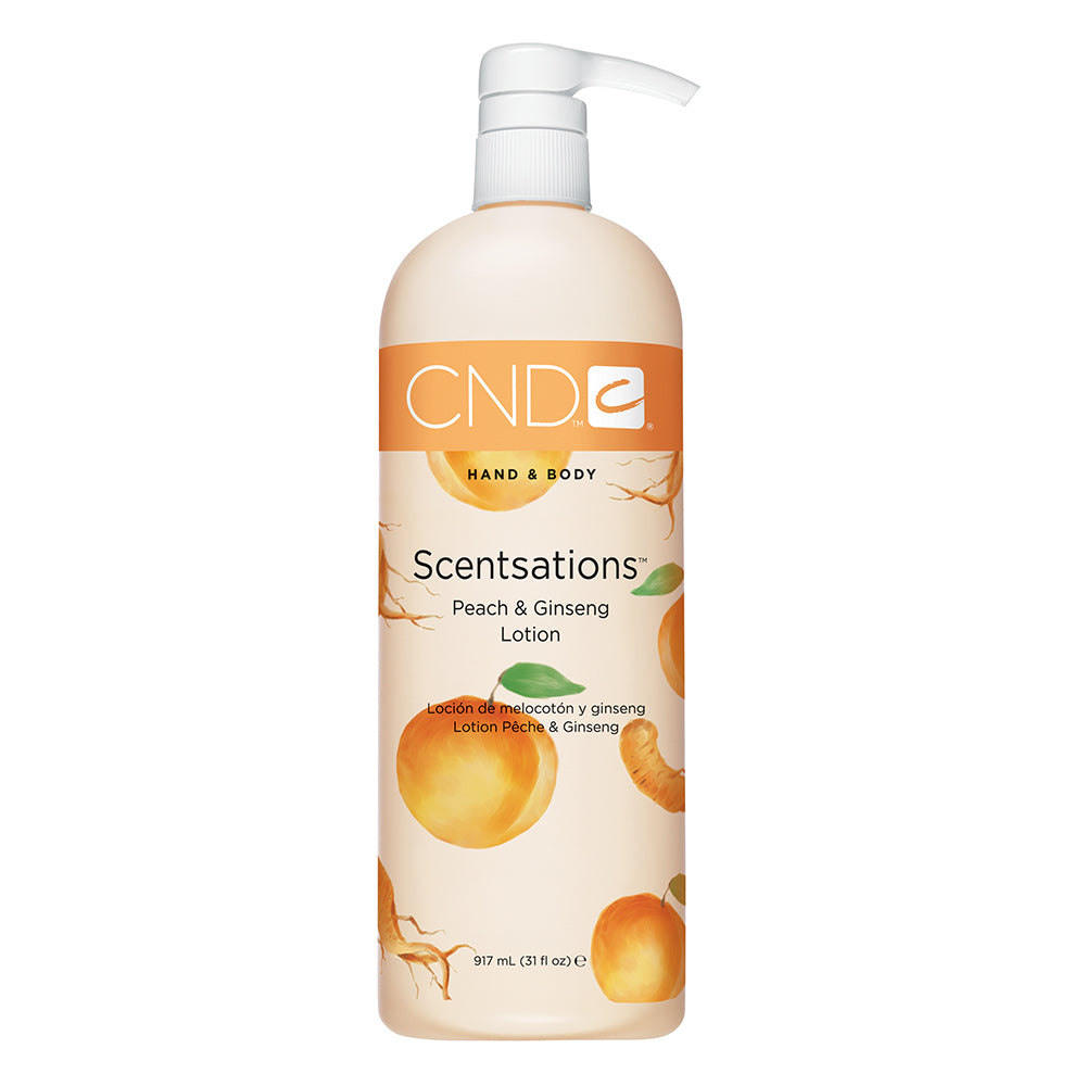 CND Hand & Body Scentsations Lotion - Peach & Ginseng 917ml
