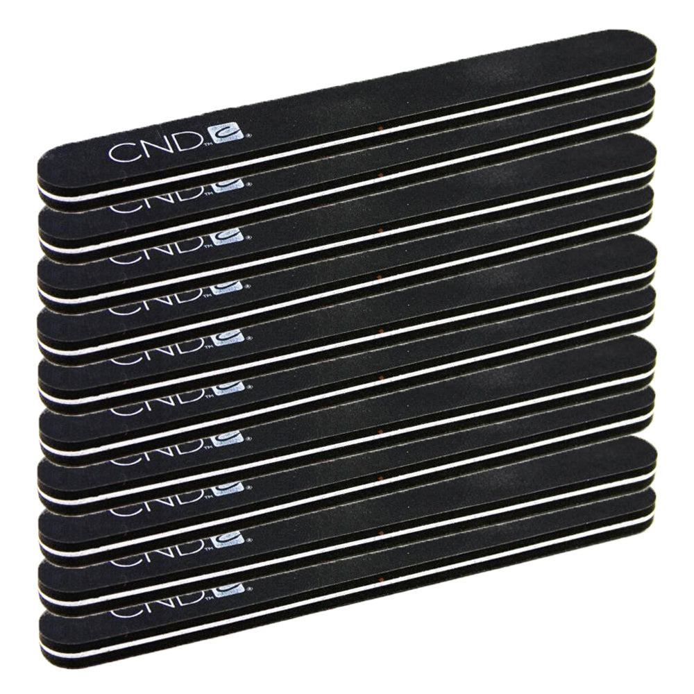 CND Outblack Padded Nail File 120/240 Grit 10 Pack