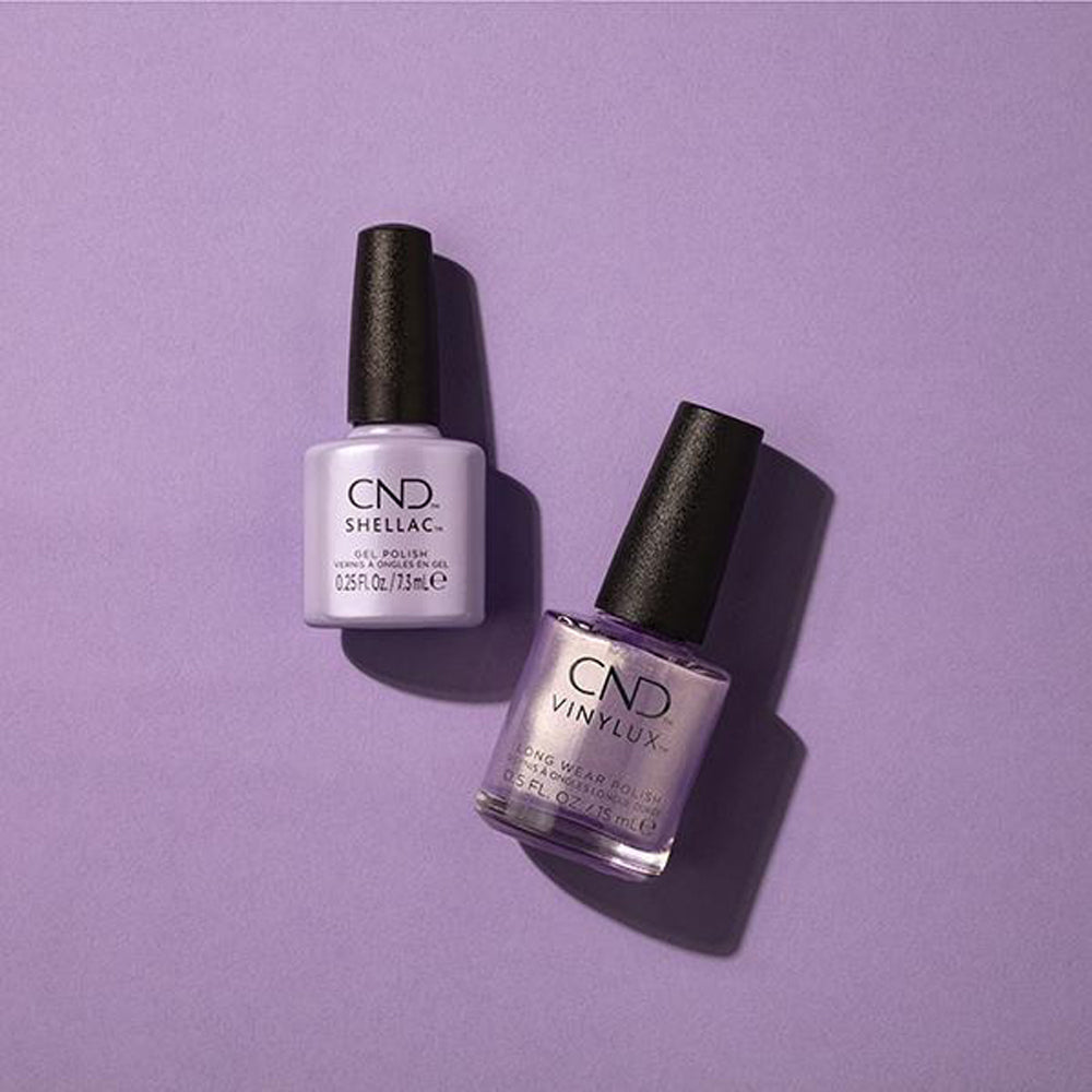 CND Shellac Live Love Lavender (7.3ml) styled