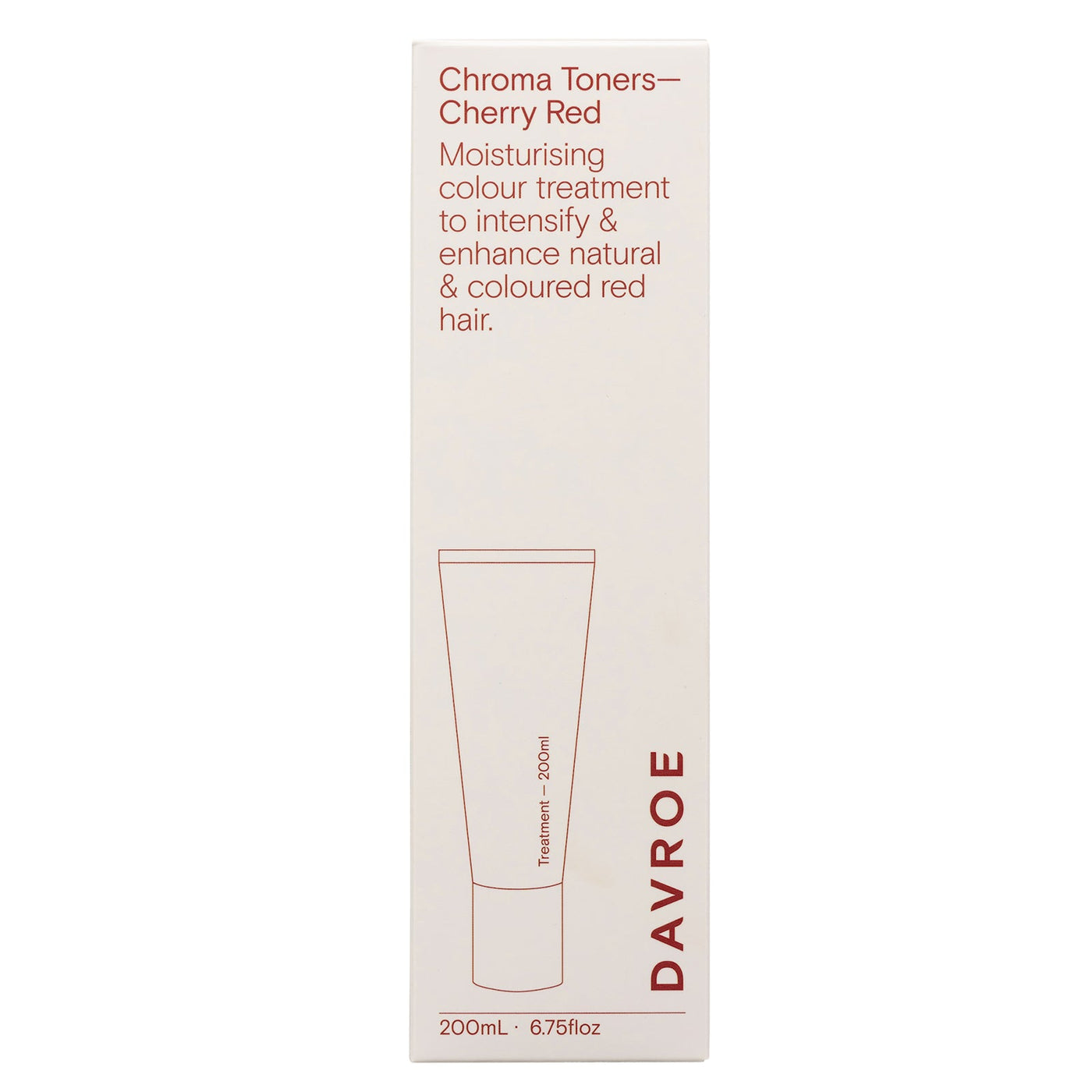 Davroe Chroma Colour Treatment (Cherry Red) packaging