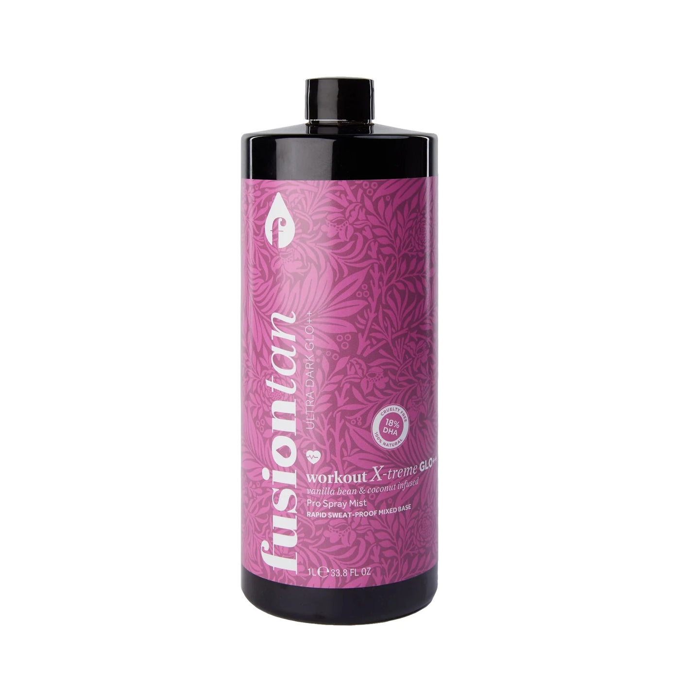 Fusion Tan Ultra Dark Workout X-treme GLO++ 18% Pro Spray Tan Mist