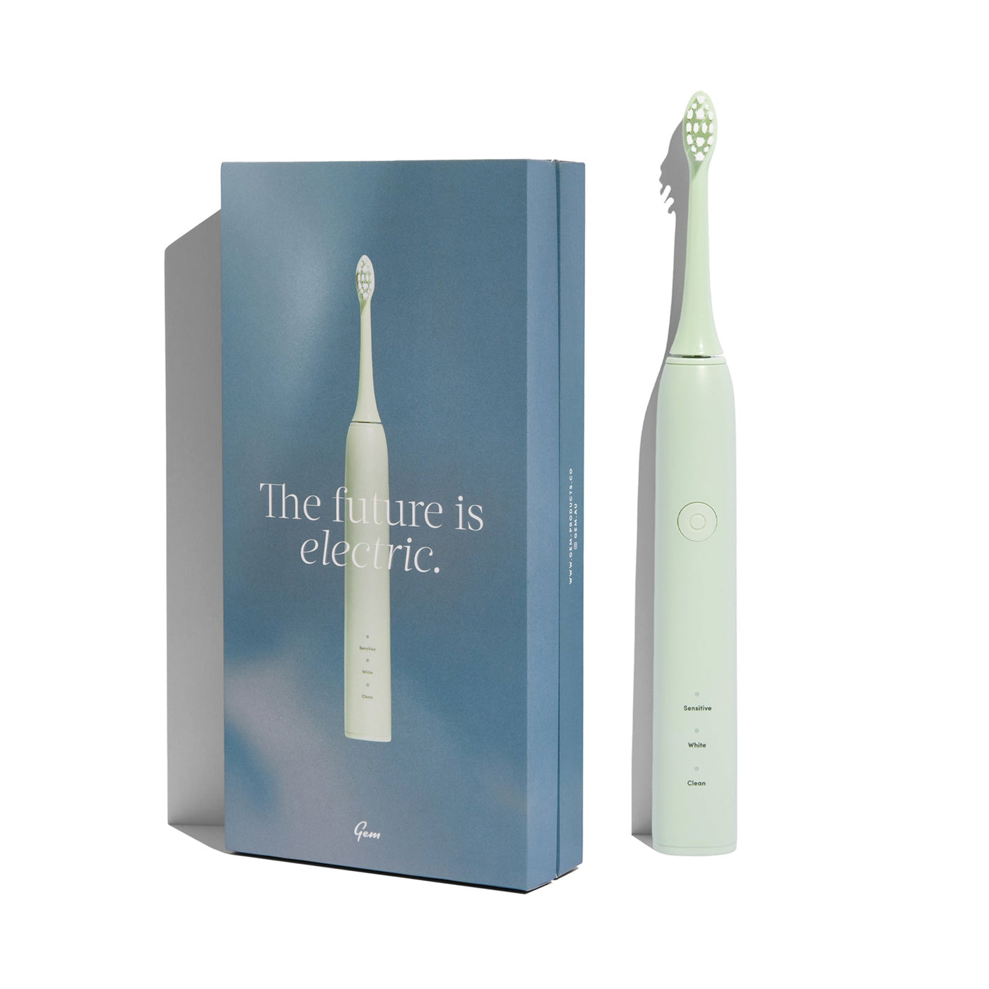 Gem Electric Toothbrush Mint Green package