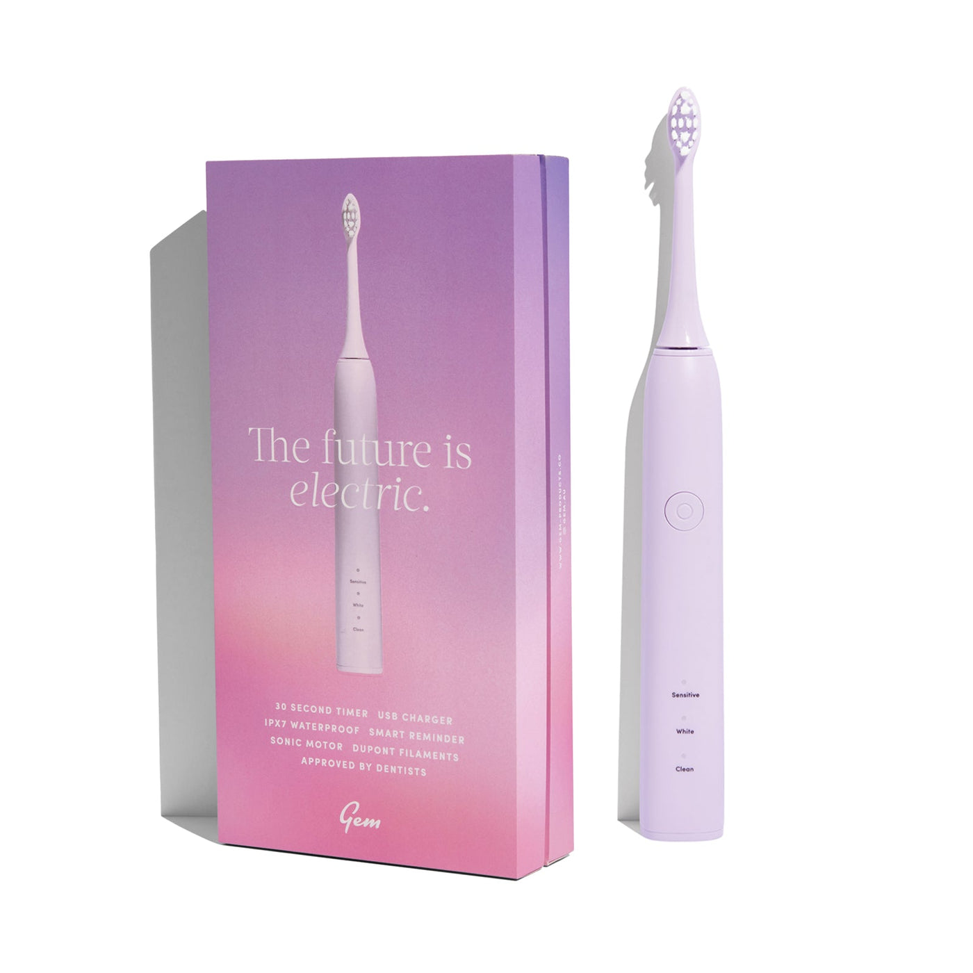 Gem Electric Toothbrush Rose package