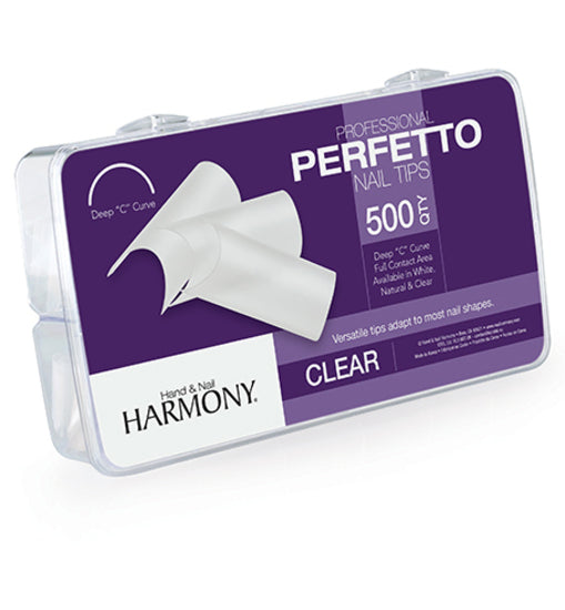 Harmony Perfetto Nail Tips Clear 500ct