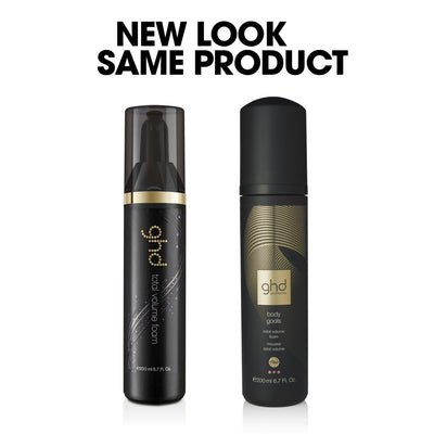 ghd Body Goals - Total Volume Foam (200ml) old and new look