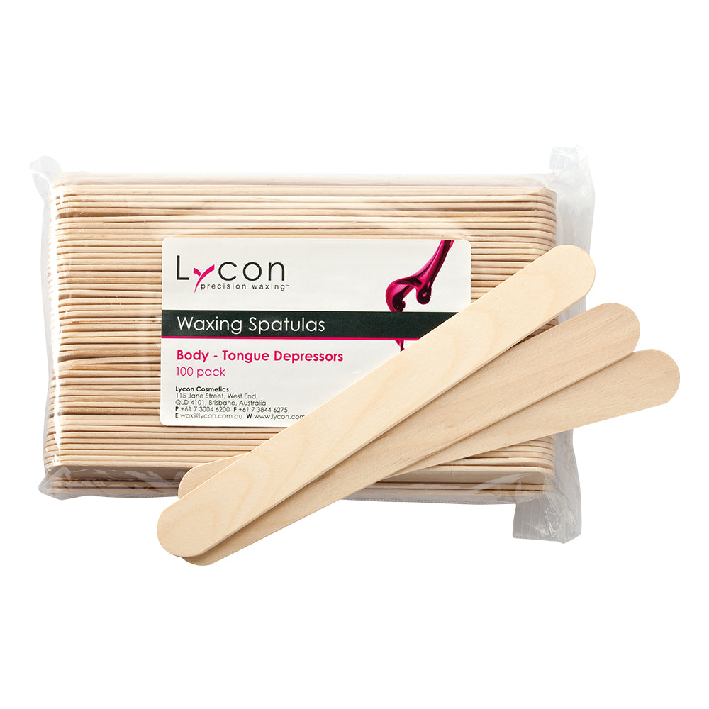 Lycon Disposable Waxing Spatulas - Tongue Depressor 100 Pack