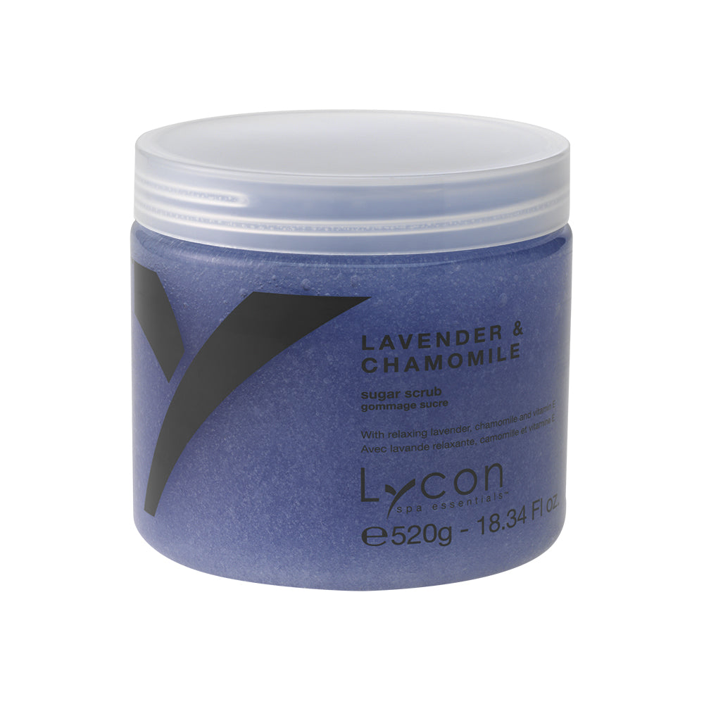 Lycon Spa Essentials Lavender & Chamomile Sugar Scrub Jar 520g