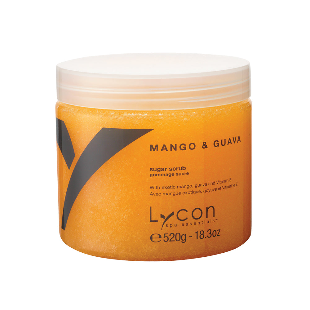 Lycon Spa Essentials Mango & Guava Sugar Scrub Jar 520g