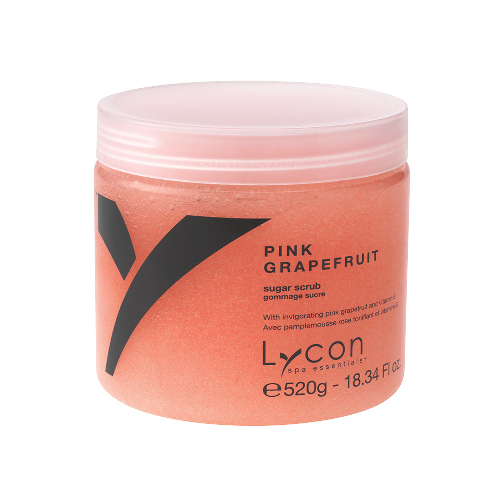 Lycon Spa Essentials Pink Grapefruit Sugar Scrub Jar 520g