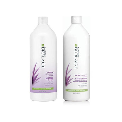 Matrix Biolage Hydrasource Shampoo & Detangling Solution Value Pack 1 Litre